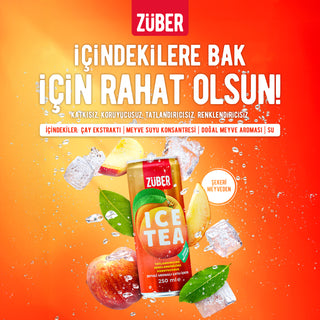 Ice Tea Tropik & Şeftali 250ml X 12 Adet - Züber