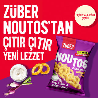 Noutos Nohut Cipsi Ekşi Krema ve Soğan Çeşnili 55gr X 6 Adet - Züber