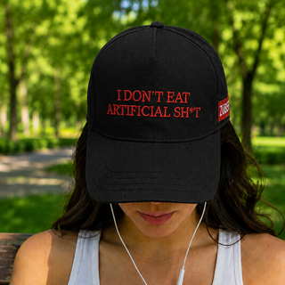 No Artificial Sh*t Şapka - Siyah