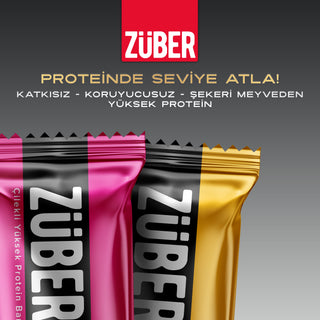 Yeni Hi Protein Bar Deneme Paketi 45g x 12 Adet (Çilekli, Muzlu) (15g protein)