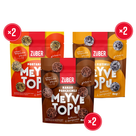 Meyve Topu Tanışma Paketi 80g x 6 Adet - Züber